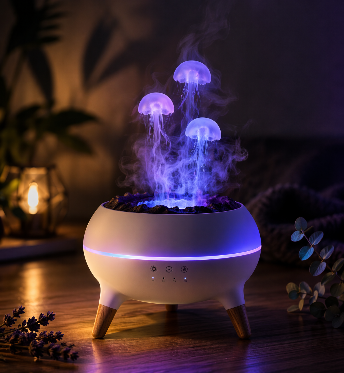 Coffret Rituel Complet – Masseur Cervical + Diffuseur Méduse + Projecteur Galaxie