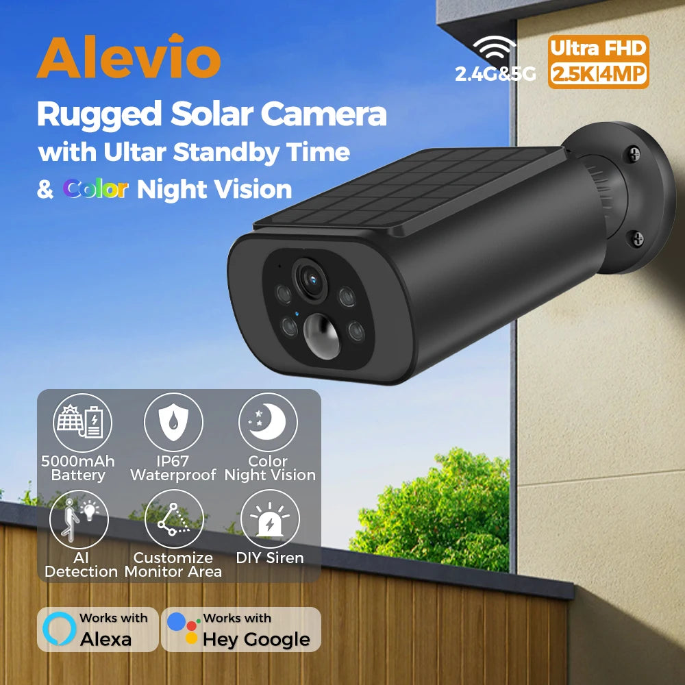 Caméra de Surveillance Solaire WiFi – Sécurité Intelligente Sans Fil 360