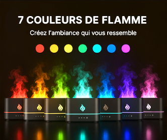Diffuseur Flamme LED – Aromathérapie & Ambiance